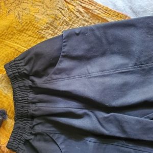 SOLD Elizabeth Suzann Clyde Work Pants 0-R in Black Cotton Canvas